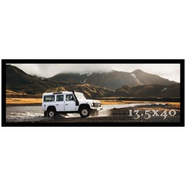 Picrit 13.5 x 40 inch Poster Frame, Panoramic Photo Frame for Wall Mounting Display, Black