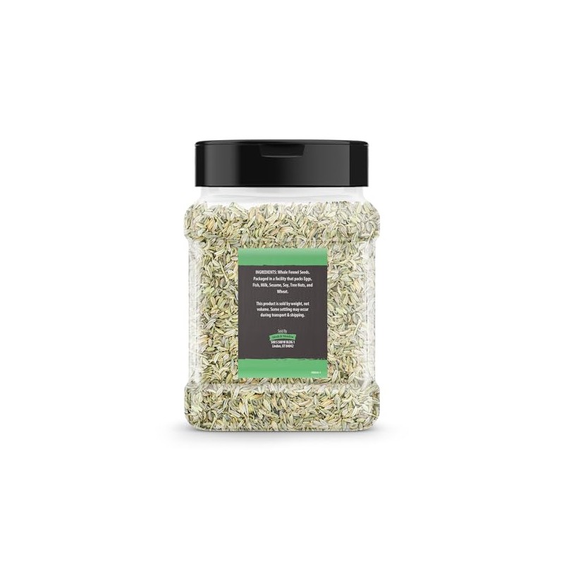 Birch & Meadow Fennel Seeds, 7.2 oz, Whole Seeds, Mild