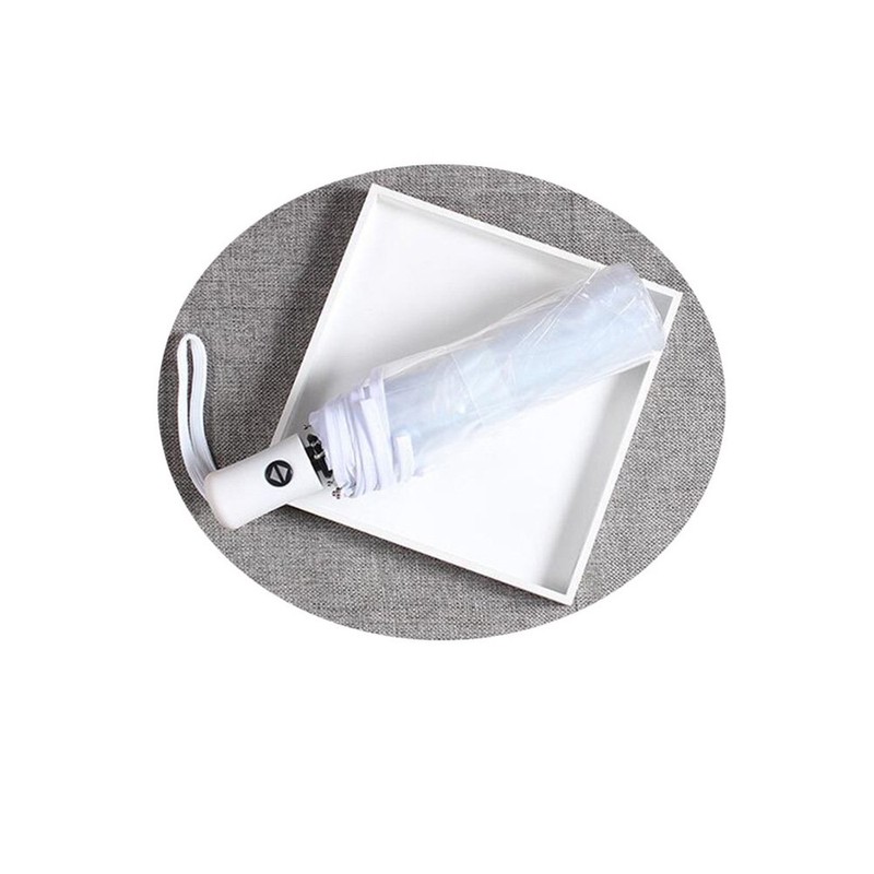 AIXICWXI Auto Open Close Transparent Umbrella - Folding, Windproof, Clear