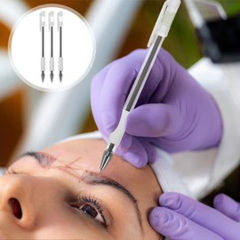 FOMIYES Nerol 3 Stück Hautpositionsstift für Microblading Blacklig Augenbrauenstift Augenbrauenstift Augenstift Kunststoff Stift für