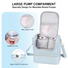 Jaffzora Wearable Breast Pump Bag with Cooler Compartment Fits for