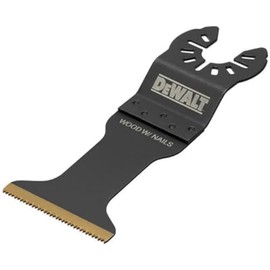 Dewalt Multi-Tool DT20736 Wood / Wood Saw Blade with Nails (55 mm Maximum Cutting Depth, 18 Teeth per Inch, Titanium Coated, for Use on Multitools) Pack of 1