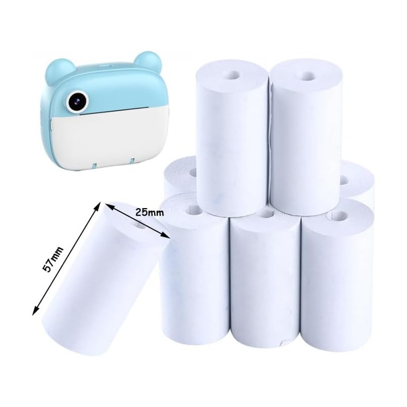 15 Rolls Printing Paper for Kids Camera, BetterJonny Instant Thermal