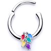 Body Candy Womens 16G 316L Steel Septum Holiday Lights Daith