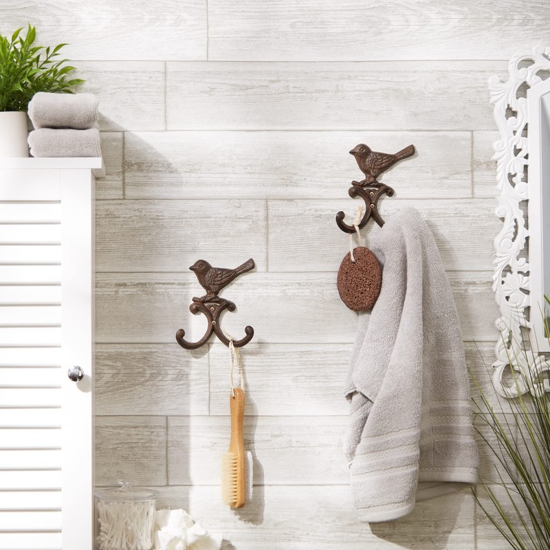 Accent Plus Bird Wall Hook (Set of 2)