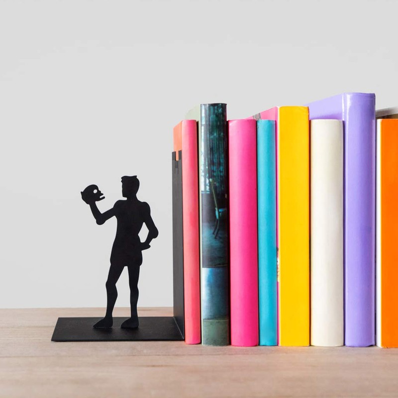 balvi - Hamlet Black Metal Bookend Original Design