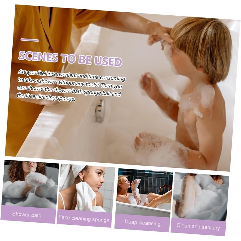 6 Piezas Bola De Baño Esponja De Panal Esponja De
