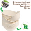 ECONX 50pc 6inch 12oz Compostable Biodegradable Paper Bowls Eco Friendly