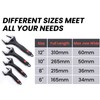 Sharp-tec Adjustable Wrench 50mm 10" Wide Jaw Opening Adjustable Wrench