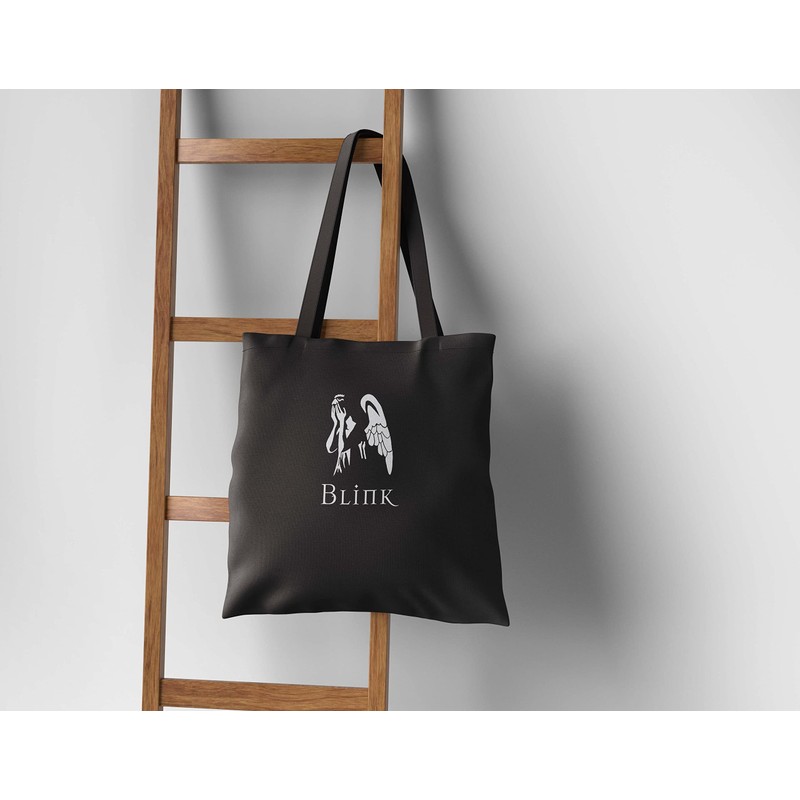Weeping Angel Tote Bag Black