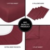 Queen Size Sheet Set - 6 Piece Set - Hotel
