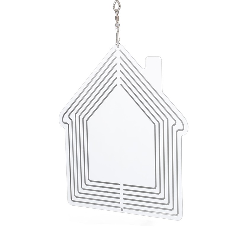 DIY Sublimation Metal Wind Spinner Hanging Blank Wind Chimes Garden