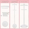 Baby Clothes Display Stand Wooden Baby Shower Clothes Rack, White