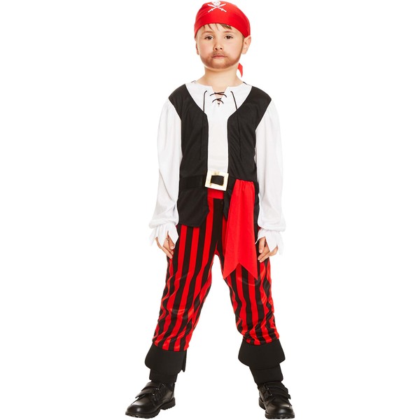 Karnival Costumes Seven Seas Pirate Swashbuckler Boy's Costume Medium 5-6