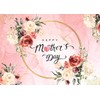 LYCGS 8X6ft Happy Mother's Day Backdrop Pink Flower Mother's Day