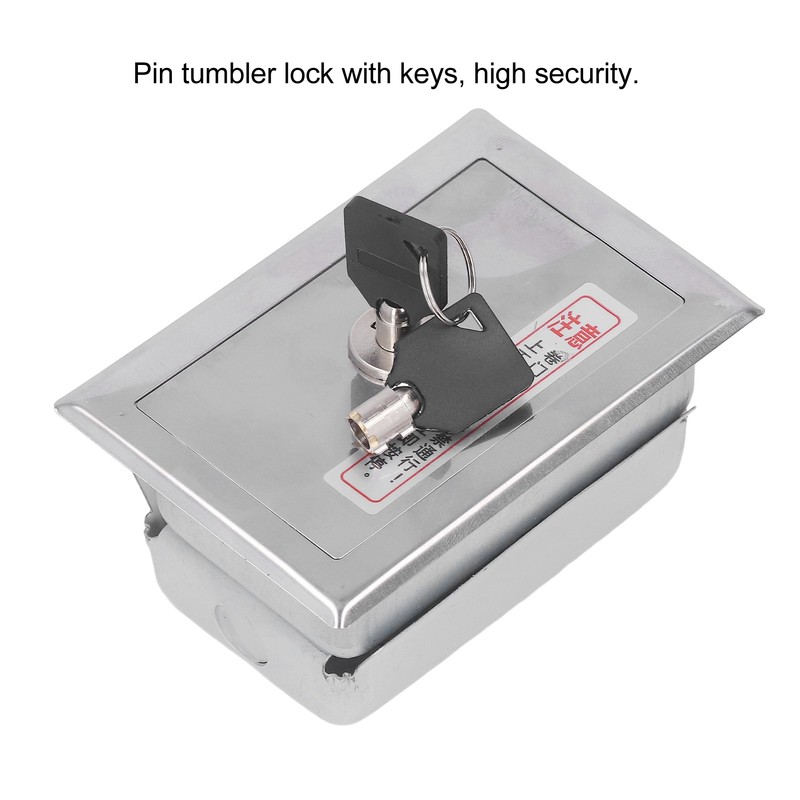 2Pcs Key Switch Box Stainless Steel Universal with Keys Accessory