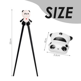 1 Piece Panda Chopsticks For Kids, 1 Piece Panda Chopstick Holder, Kids Training Chopsticks Set, Cute Exercise Chopsticks Set