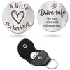 Sureio Pocket Hug Token Long Distance Relationship Keepsake Stainless Steel