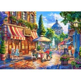 Puzzle 1000 Pieces for Adults, Classic Educational Game European Street Scene Beautiful Decoration Puzzle Gifts