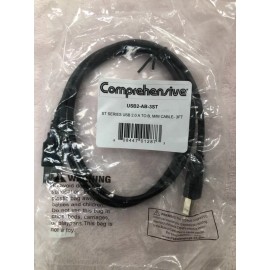 Comprehensive, USB2-AB-3ST, USB 2.0 A Male To B, M/M Cable 3ft