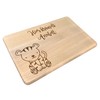 "Hier krümelt..." Brotzeit Board with Various Animal Motifs - Untreated