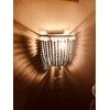 Newrays Vintage Wood Bead Wall Lamp Retro Antique with Hard