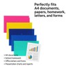 A4 Popper Wallets – 5 Assorted Colours Plastic Document Folders