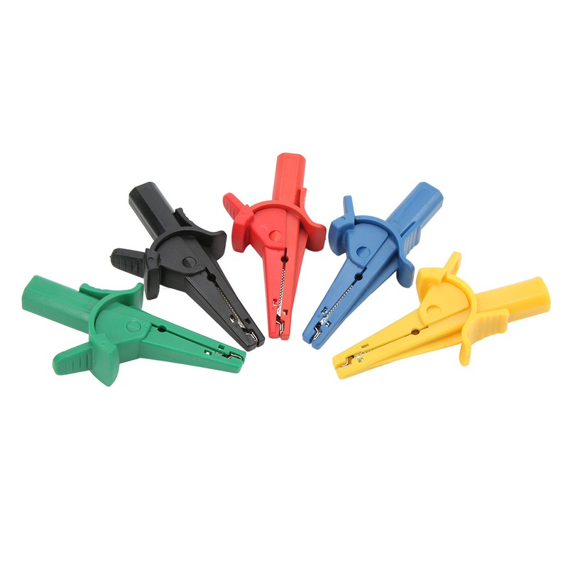 5Pcs/Set Battery Electrical Test Clip 10A 600V‑1000V Multicolor Portable Safety
