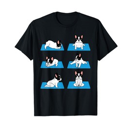 English Bulldog Yoga Puppy Yoga Poses and Meditation T-Shirt for Men Women Kids