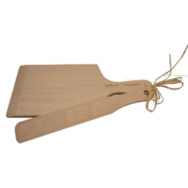 Albgenuss Spätzle Scraper Set: Real Wood Spätzle Board Made of Beech Wood and Spätzle Scraper Made of Wood