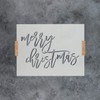 Merry Christmas Script Stencil - Reusable Stencils for Painting -