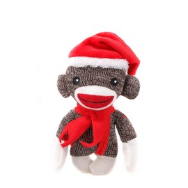 Plushland Realistic Stuffed Animal Toys Puppy Monkey 6 Inches, Holiday Plush Figures for Kids, Babies to Play with (New Gray)