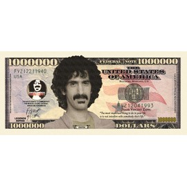 American Art Classics Frank Zappa Million Dollar Bill - Pack of 10 - Best Gift for Fans of Zappa and The Mothers of Invention