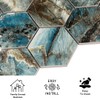 Tenedos HTC163 Green Emerald Hexagon Porcelain Mosaic Tile – Vibrant
