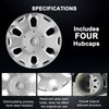 Hubcaps Compatible with 2010 2011 202 2013 Ford CEG/MTD Transit