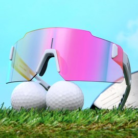 MIAROZ Cycling Sunglasses UV400 for Women: TR90 Frame Sports Glasses - Lightweight Frameless Visor Sunglasses for Golf Running Cricket