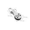 NOLITOY 2pcs Stainless Steel Pulley Blocks for Kayak and Boat