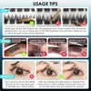 SEEDEW Selbstklebende Wimpern Zuhause, Natürlich 3D Volumen 99 Stück Einzelne