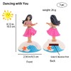 Sndperiexam 1 Pc Pink Solar Powered Dancing Figures Decoration -Hawaii
