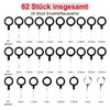 Wjelet 82 Pcs Car Terminal Harness Pin Remover Tool Harness