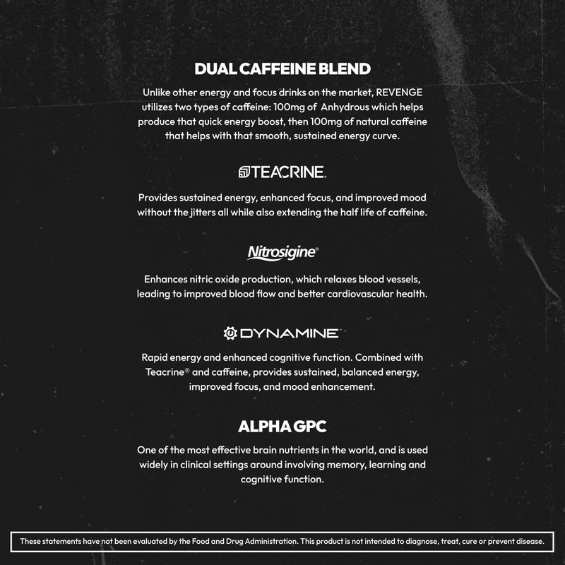 REVENGE BLK FLG Deep Blue Energy Stick Packs Blue Raspberry