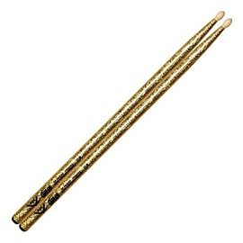 Vater Percussion Color Wrap 5A Drumsticks, Gold Sparkle, Wood Tip