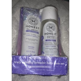 THE HONEST CO. Dreamy Lavender Baby Care Set, Shampoo+Body Wash Face+Body Lotion