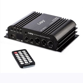 Nobsound Lepy 168Plus Stereo Audio Amplifier, Mini 2.1 Channel Hi-Fi Stereo Power Amplifier with LED Display and Remote Control, Supporting USB, Bluetooth, AUX, RCA Input, Subwoofer Amplifier