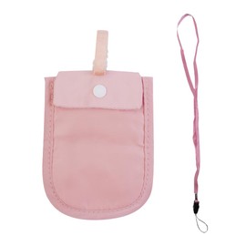 Sarini Cash Bag Travel Women Hidden Bra Purse Travel Bag Under Clothes Burglar Purse Passport Money Credit Card Secret Pocket Valuables Fit For All Bra Sizes (Pink)