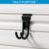 PYBTOOL 12Pack Slatwall Hooks Heavy Duty Slatwall Accessories Garage Small