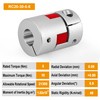 Clutch Coupler Aluminium 6mm x 8mm Shaft Coupling Flexible Plum