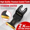 49pcs Titanium Oscillating Tool Blades High-Carbon Steel Multitool Blades, Universal