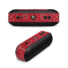 MightySkins Carbon Fiber Skin for Beats by Dr. Dre Pill Plus - Bandana | Protective, Durable Textured Carbon Fiber Finish | Easy to Apply, Remove, and Change Styles | Made in The USA