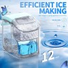 Unbranded 34Lbs/24H Nugget Countertop Ice Maker with Soft Chewable Ice